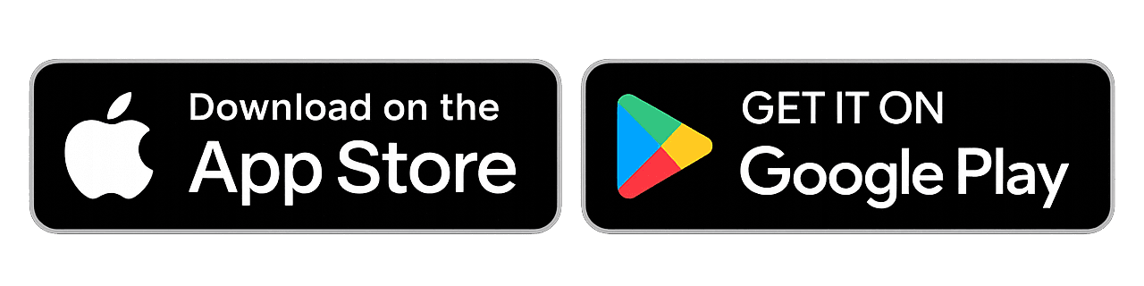 Download on the App Store and get it on Google Play badges